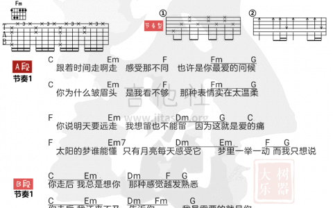 时间轴吉他谱 刘嘉慧版本 C调弹唱谱 中国好声音