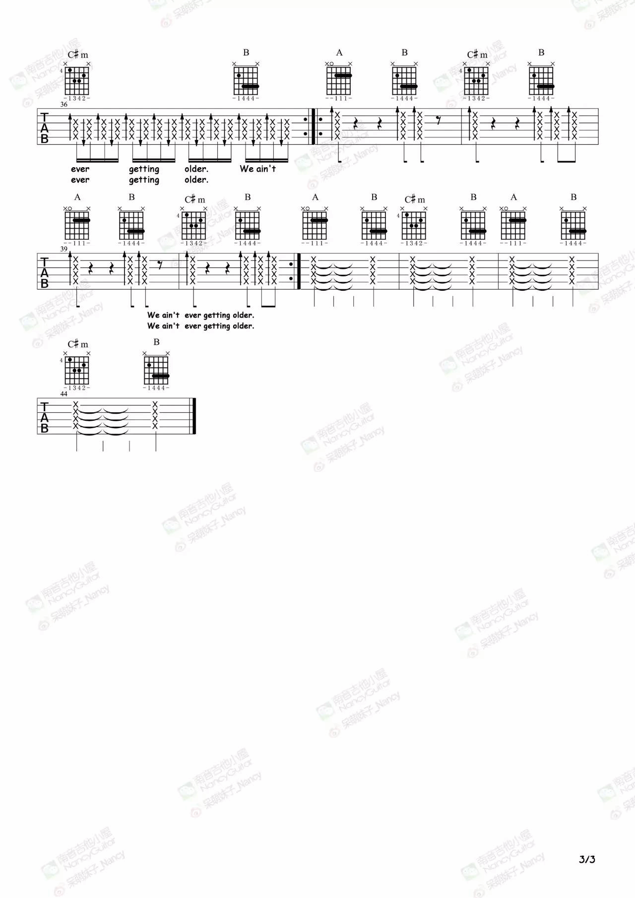 closer吉他谱扫弦版,r吉他原版,r吉他简单版(第11页)_大山谷图库
