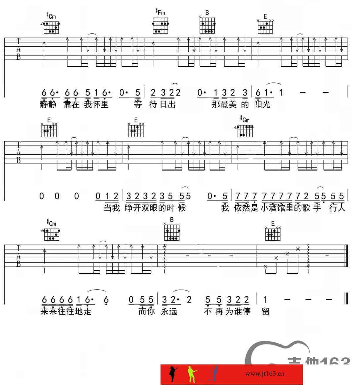 衡山路吉他谱 F调扫弦版-吉他163编配-小海插图4