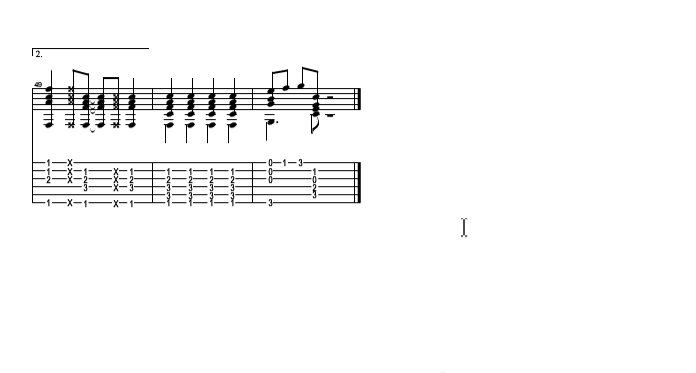 Butter-fly吉他指弹谱 原版六线谱-和田光司插图3