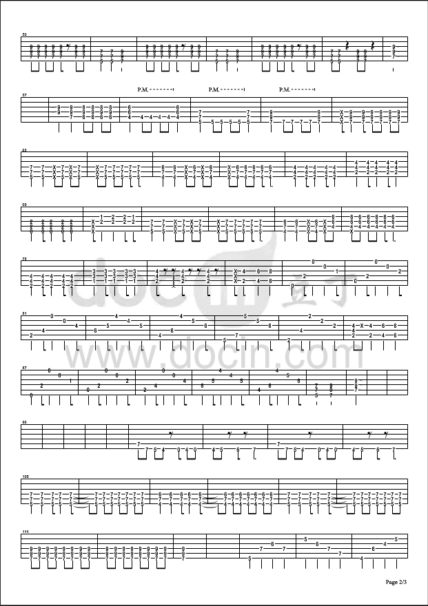 轻飘飘时间吉他指弹谱 六线谱-精选版-轻音部插图2