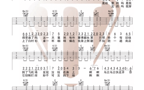 《别找我麻烦》吉他谱-蔡健雅-C调原版弹唱谱-高清六线谱