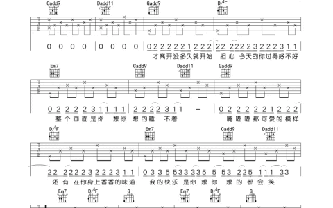 《开不了口》吉他谱-周杰伦-G调六线谱-吉他弹唱教学
