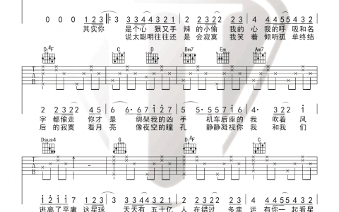 《私奔到月球》吉他谱-五月天/陈绮贞-G调弹唱谱-高清六线谱