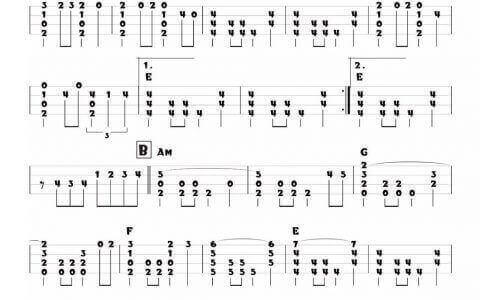 尤克里里界的洗脑神曲——Misirlou    ukulele指弹曲谱