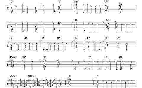 《ウルトラマンの歌》ukulele指弹谱-奥特曼之歌