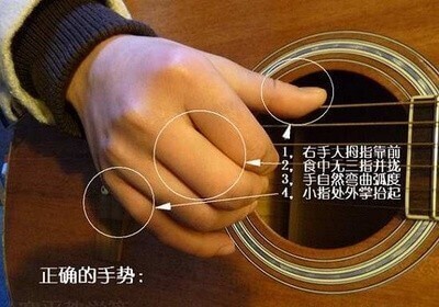 学习右手拨弦动作的根本办法插图