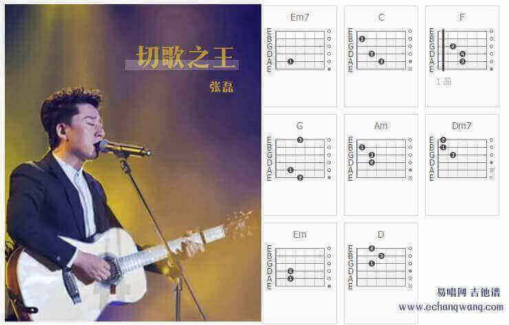 张磊《切歌之王》吉他谱插图