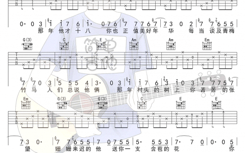 秋酿吉他谱-房东的猫-《秋酿》C调原版弹唱谱-高清六线谱缩略图