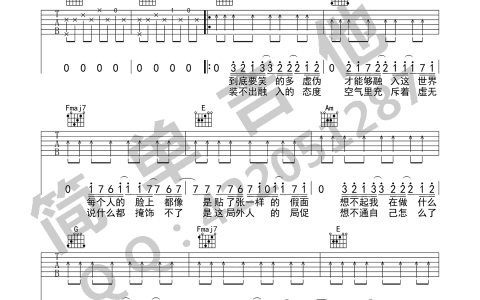 《被驯服的象》吉他谱-蔡健雅-C调简单版弹唱谱-高清六线谱