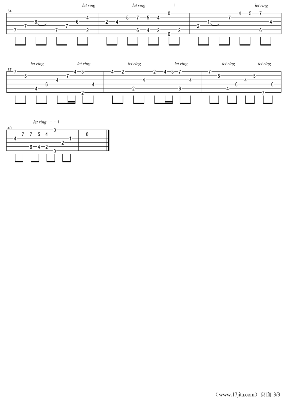 《安妮的仙境吉他》指弹谱 E调原版_班得瑞插图2